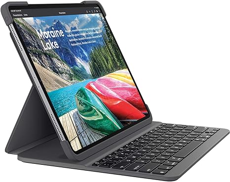 Logitech SLIM FOLIO PRO for iPad Pro 12.9" 3rd generation 920-009146 - BLACK - Like New