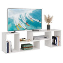 DEVAISE Console TV Stand Entertainment Center Media Bookcase Shelf - White - Brand New