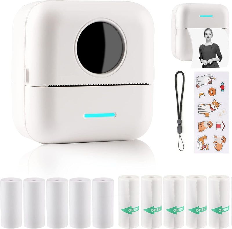 HuiJuKeJi X5 Mini Sticker Printer Bluetooth Smart Pocket - Scratch & Dent