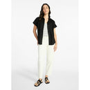 TIME AND TRU WOMEN'S CHAMBRAY CAMP SHIRT SIZE: L - BLACK SOOT WASHED - Brand New