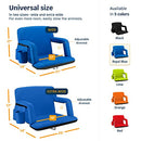 ALPCOUR RECLINING STADIUM SEAT – WIDE BLEACHER CHAIR –15\" WIDE - ROYAL BLUE - Like New