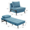 VONANDA MODERN SOFA FOLDING BED SLEEPER CONVERTIBLE CHAIR MULTI-FUNCTION BLUE - Like New