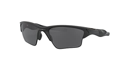 OAKLEY MEN'S OO9154 HALF JACKET 2.0 XL RECTANGULAR SUNGLASSES 62MM BLACK/GRAY - Like New