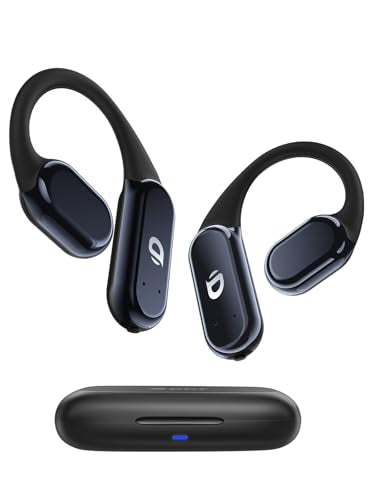 DEMICEA TRUE WIRELESS BONE CONDUCTION EARPHONES OWS OPEN EAR HEADPHONES - BLACK - Like New