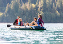 INTEX Seahawk 4 - Includes Deluxe Aluminum Oars and High-Output Pump - GREEN - Like New