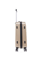 Rockland Irvine Hardside Spinner Wheel Luggage, Champagne, 19", 23", 27" Like New