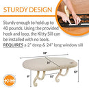K&H Pet Products Kitty Sill Fleece Cat Window Perch Unheated 14 X 24 Inches - Brand New