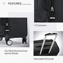 SAMSONITE SOLYTE DLX SOFTSIDE LUGGAGE SPINNER WHEELS 25" CHECKED-MEDIUM 25"BLACK - Like New