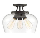 Savoy Essentials 6-4035-3-13 Octave Bohemian Clear Glass 3-Light English Bronze - Brand New