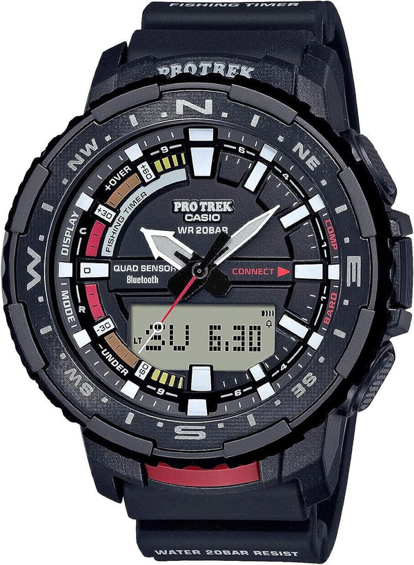 CASIO PRO TREK CONNECTED PRT-B70-1 BLUETOOTH MOBILE LINK WR 20BAR WATCH - BLACK - Like New