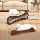 FLUFFYDREAM 2 IN 1 CAT SCRATCHER CARDBOARD CAT SCRATCHING BOARD X-LARGE - BROWN - Brand New