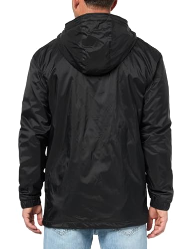 DICKIES MENS FLEECE LINED NYLON HOODED JACKET 4X-LARGE BLACK - Brand New