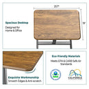 SMUG Mobile Rolling Laptop Cart Pneumatic Adjustable Height - Rust - Like New