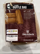 BEAR & BARK LARGE CANVAS DUFFLE BAG 42" X 16" - COYOTE - Like New