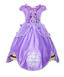 JERRIS APPAREL GIRLS PRINCESS COSTUME FLOOR LENGTH PARTY DRESS SIZE 6 - PURPLE - Like New