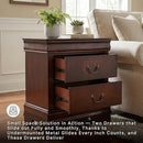 B01EYJY1KW Signature Design by Ashley Alisdair 2 Drawer Nightstand - Brown - Brand New