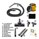 VACMASTER VQ607SFD 6 GALLON 3 PEAK HP STAINLESS STEEL WET/DRY SHOP VACUUM - Like New