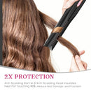 SKIMI Airflow Styler, Titanium Flat Iron Hair Straightener & Curler - Black Like New