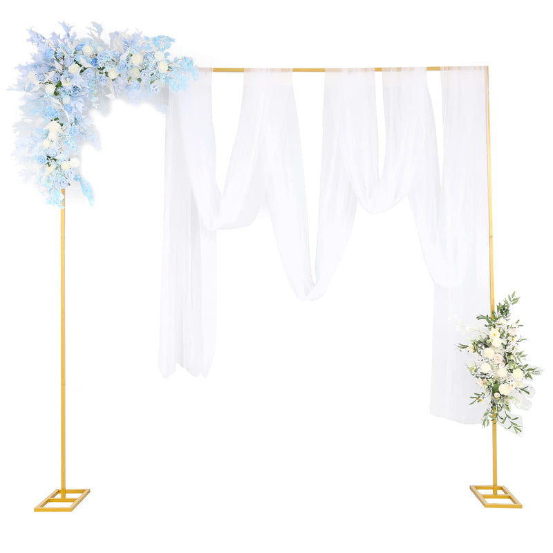 Suuwoee Wedding Arch Backdrop Stand, 10x10Ft Adjustable - Scratch & Dent