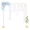 Suuwoee Wedding Arch Backdrop Stand, 10x10Ft Adjustable Backdrop, GM-2-GOLD - Like New