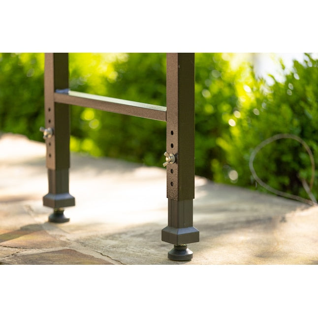 NUUK USA STAINLESS STEEL STEEL REMOVABLE WORK TABLE - STEEL/BLACK - Like New