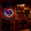 Rocket Neon Sign,Dimmable Neon Light for Wall Decor,USB Light Up Signs - Like New