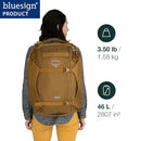 OSPREY SOJOURN PORTER 46L CARRY-ON COMPLIANT TRAVEL BACKPACK - KOSERET GREEN - Like New