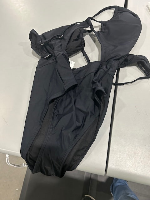 LIVE LIFE ON THE BEACH BLACK MEDIUM ONE PIECE WOMANS SWIMSUIT - SIZE: M - BLACK - Like New