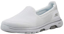 15600W SKECHERS WOMEN'S GO WALK 5 WHITE SIZE 10 - Like New