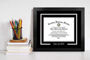 Campus Images Class of 2024 Single Mat 8.5w x 11h Silver Embossed Diploma Frame - Brand New