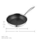 T TABAKH VINOD NUTRI-TECH SAS HONEYCOMB FRYPAN 26 CM TP/NTNSFP-26 - SILVER - Like New