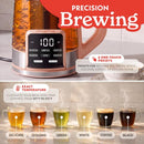 GOURMIA ELECTRIC GLASS KETTLE 1.7L DIGITAL DISPLAY GDK-2365 - PEACH - Like New