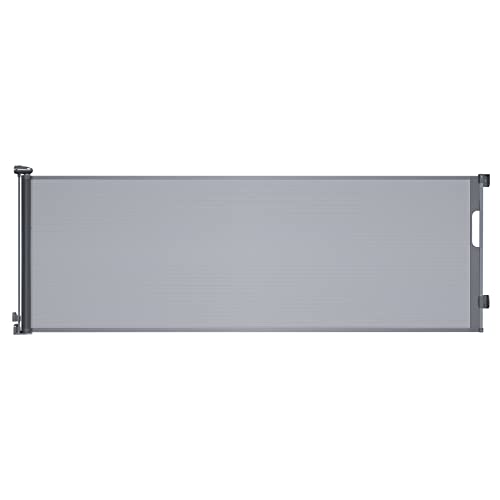 LIFMAGE RETRACTABLE BABY GATES 137 INCH EXTRA WIDE BABY GATE FOR STAIRS - GRAY - Like New