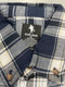 BLACK HORSE WOVEN PLAID SHIRT - SIZE : MENS M - BLUE/LIGHT BLUE/WHITE/YELLOW - Brand New