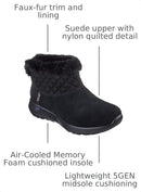 144795 Skechers Women's On-The-Go Joy - Snow Day, Black/Black, Size 6.5 - Like New