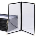 WeChef 30 Pack Restaurant Menu Covers 8.5 x 14 Double Fold 2 Pages 4 Views - Brand New