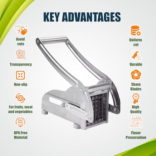 KITBECOOK POTATO CHIPPER, STAINLESS STEEL, KITCHEN TOOL - Like New