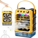 TAIRDA PORTABLE MISTING FAN COMPATIBLE FOR DEWALT 20V 60V (NO BATTERY) - YELLOW - Like New