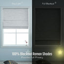 Everyday Celebration Roman Shades Pull Down Window Treatment - Light Stone - Brand New