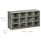 ECR4KIDS STREAMLINE 12 CUBBY TRAY STORAGE CABINET 3X4 CLASSROOM FURNITURE - GREY - Brand New