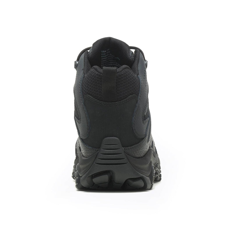 MERRELL MEN'S MOAB 3 MID TACTICAL WATERPROOF BOOTS - SIZE: MEN 12 WIDE - BLACK - Like New