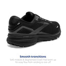 Brooks Women's Ghost 15 Neutral Running Shoe Black/Black/Ebony Size 9.5 - Like New