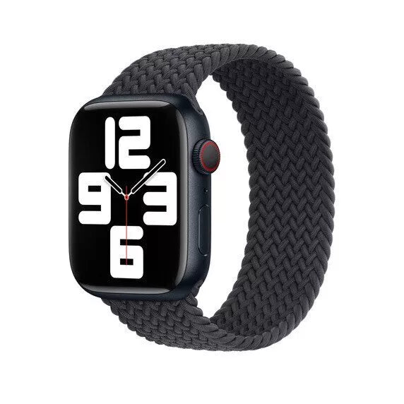 APPLE WATCH 45MM BRAIDED SOLO LOOP - SIZE-8 - MIDNIGHT - Brand New