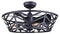 CANARM CF24MAU3BK CEILING FAN - 24" MATTE BLACK STYLISH DOWNROD MOUNT - Like New