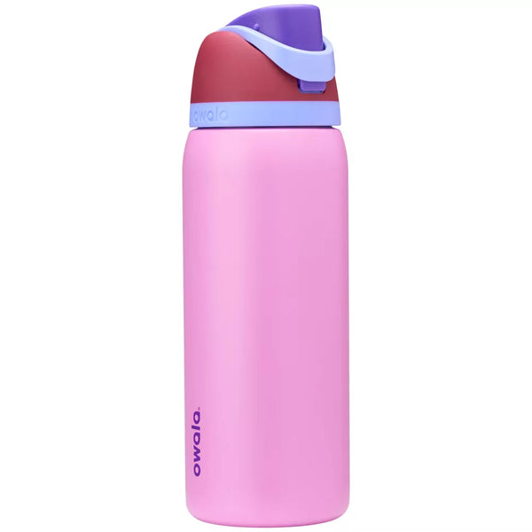 OWALA 32OZ FREESIP STAINLESS STEEL WATER BOTTLE - ELECTRIC ORCHID - Like New