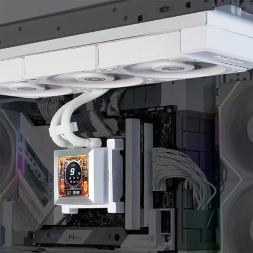 LIAN-LI HYDROSHIFT LCD 360S PERFORMANCE 360MM AIO CPU LIQUID COOLER - WHITE - Like New