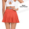 GOV Women's Flowy Tennis Golf Skirts Built in Shorts Athletic Size S Misty Red - Brand New