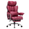 EFOMAO BIG AND TALL OFFICE CHAIR WITH LUMBAR SUPPORT (RED) - Like New