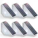 Kondras 6-Pack Solar Step Lights Motion Sensor Waterproof Outdoor Step Lights - Like New