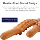 Wood Therapy Massage Roller Stick Tools for Lymphatic Drainage (Wood Color) - Brand New